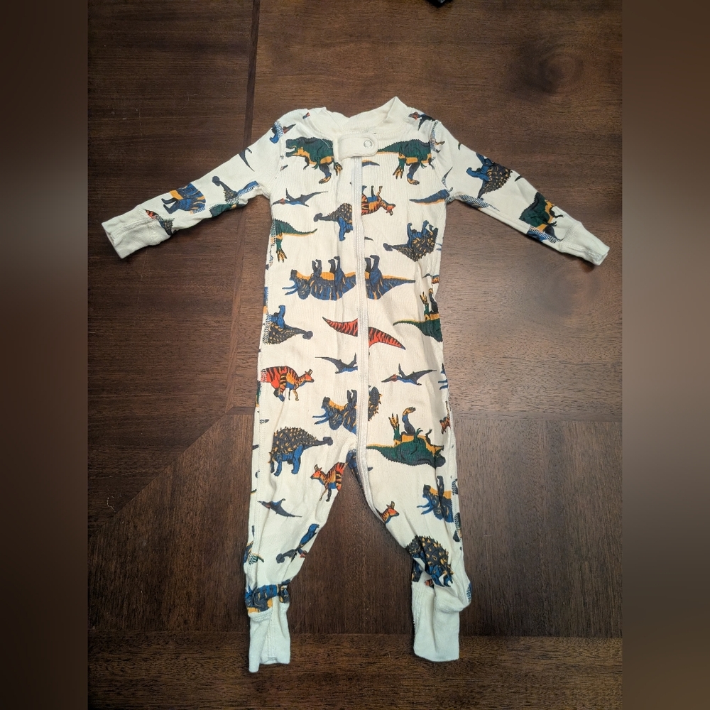 Hanna Andersson Dinosaur Zip Up PJ's